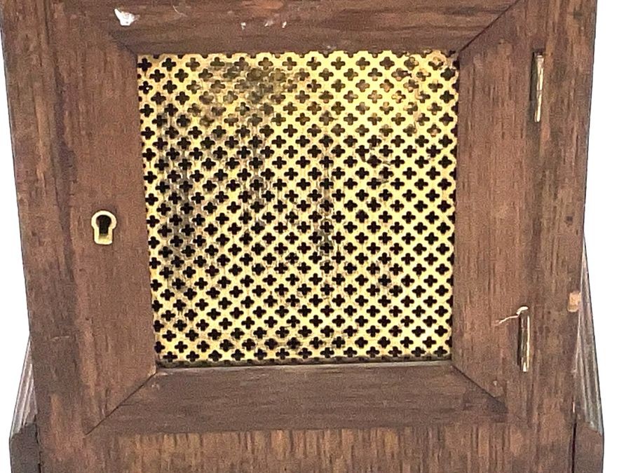 Bracket Clock Oak With Brass Inlay