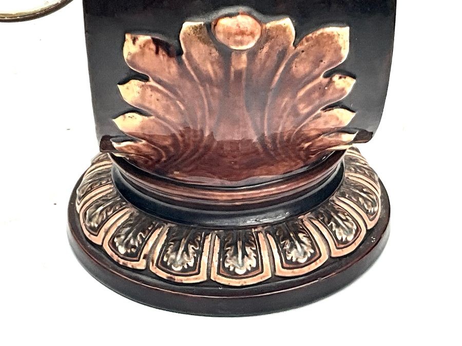 Majolica Mantle Clock