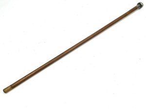 Malacca stick with silver top length of 93 cm diameter of the silver tops 4 cm and hallmarked for london 1919. Sticks diameter from tops 22 mm tapering down to ferule 18 mm. The double edged high tension blades length from tip to top of handles 83 cm, reference lp1 tel: we accept online payments for all our items listed: bank transfer cash on collection or if wishing over the phone using your debit or credit cards, also doing layby payments plan, or email giving your address details & contact number and we shall send you your items invoice to make