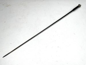 Chester hallmarks for 1908 on silver top handle, monogram on top condition good, sticks ebony blades superb three edged rapier, overall condition is very good, length in total being 93 cm diameter of the tops 34 mm, sticks diameter 2 cm from top tapered down to bottom behind 18 mm, and from steel tip to top of handle is 88 cm, offering free delivery uk reference ac25 tel: we accept online payments for all our items listed: bank transfer cash on collection or if wishing over the phone using your debit or credit cards, also doing layby payments plan, or email giving your address details & contact number and we shall send you your items invoice to make