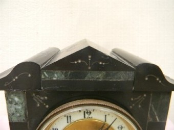 Victorian Slate Clock Movement Is Mechanical 8 Day Strikes The Hours. Quality