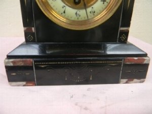 Stunning quality excellent top quality movement looks to be English so it's the best, keeps excellent time and the movement has been fully serviced and cleaned, marble and slate case all of this clock is in very good condition, sizes are height 25cm length 21cm depth 14cm, alround this is one superb quality clock of the early 20th century.