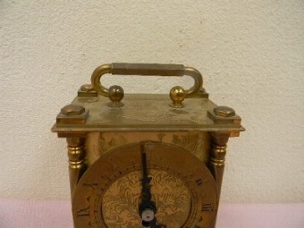 Carriage Clock Mechanical 8 Day Movement Superb Working Order Brass English Made