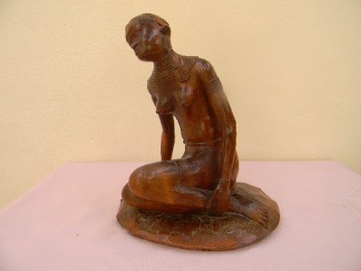 Primary image for Zulu Princess African Carved Victorian Figure.