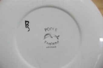 Poole Aegean Charger In Good Order Signed By Artist
