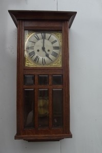 Wall Clock 8 Day Mechanical Movement Strikes On Rods The Hours