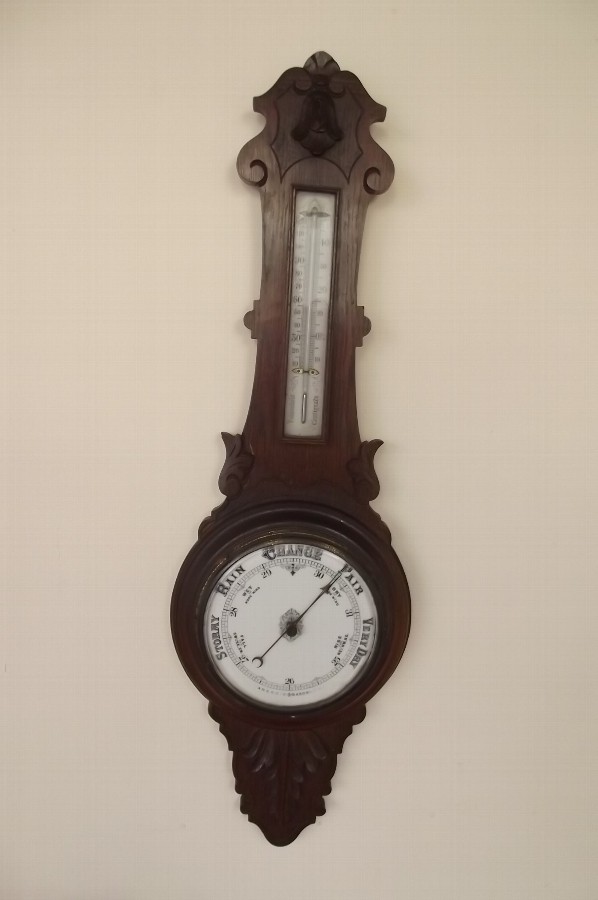 Primary image for Barometer Thermometer Oak Cased Large Item--r1