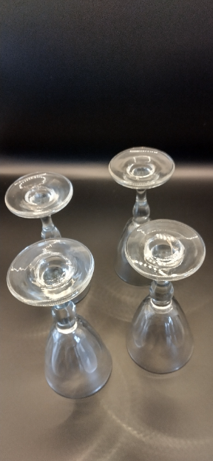 4 Victorian Port Wine Glasses