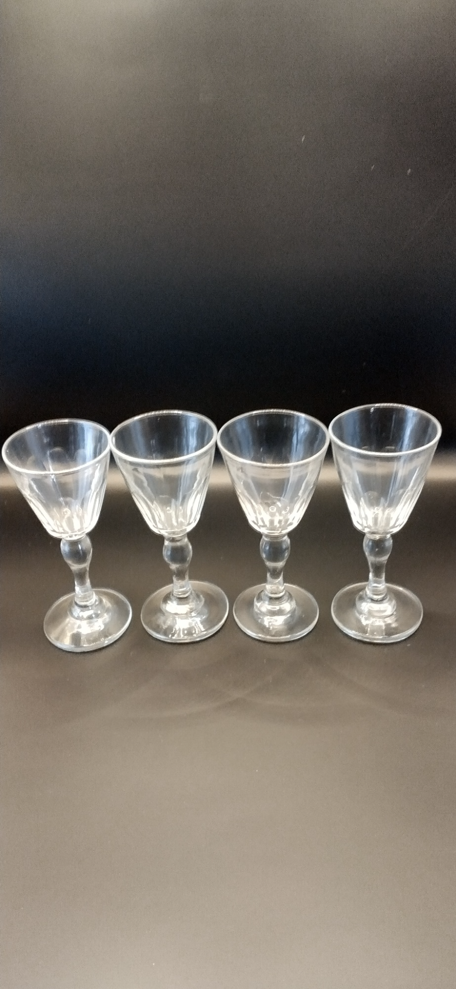 4 Victorian Port Wine Glasses
