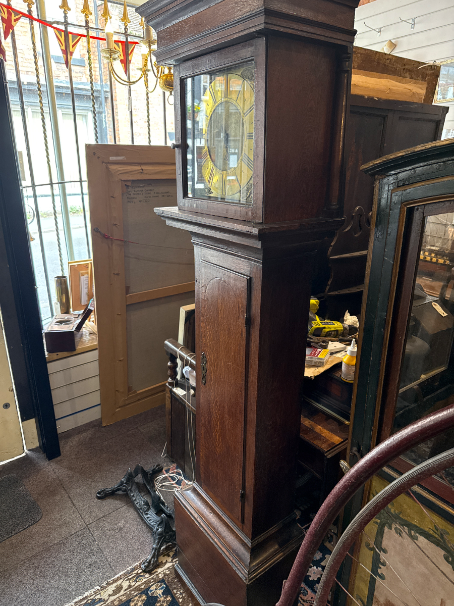 30 Hour Rope Grandfather Clock By Tong Of Baddely