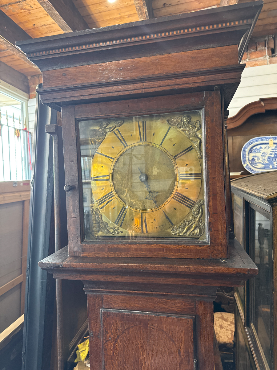 30 Hour Rope Grandfather Clock By Tong Of Baddely