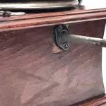 Made in the usa circa 1910’s in good working order and original condition has it’s original screw in horn case is mahogany wood and in good condition will polish a treat, comes with it’s original winder, a very rare item, most probably brought over here by an american dough boy during 1ww and never taken back home, sizes are height to top edge of the horns 70cm horns diameter 50cm depth from horn to back of case is 57cm the cases measurements being 30 x 30 x 17cm. Reference dbgs tel: we accept online payments for all our items listed: bank transfer cash on collection or if wishing over the phone using your debit or credit cards, also doing layby payments plan, or email giving your address details & contact number and we shall send you your items invoice to make