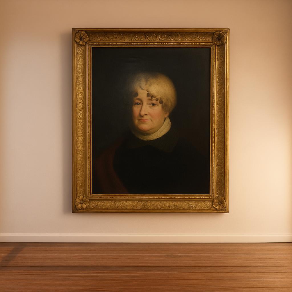 A Copy Of Portrait By Beechey, Oil Painting Of Mrs Alice Crole