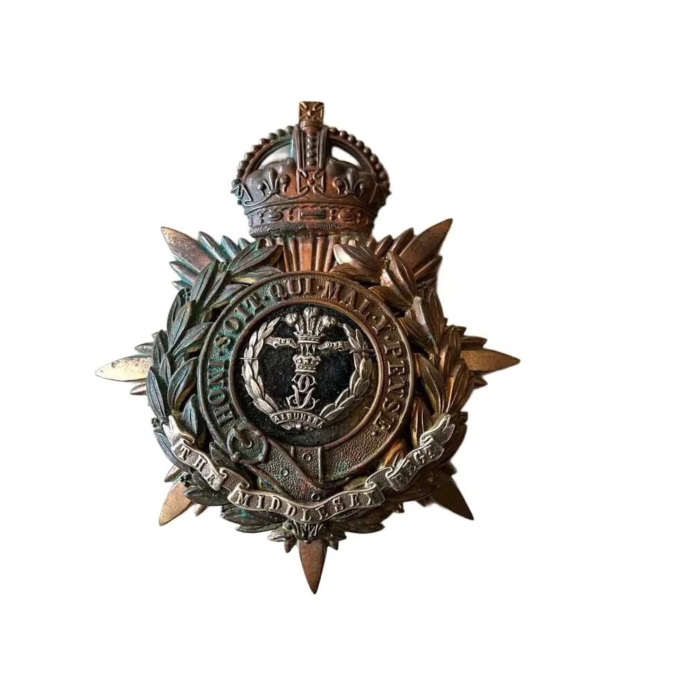 Primary image for British Army Middlesex Officers Helmet Badge