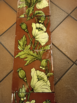 Discover our range of 19th century Minton Hollins & Co. Patent Tiles. Enrich your home with their vibrant floral designs. Shop now to add a touch of vintage elegance.