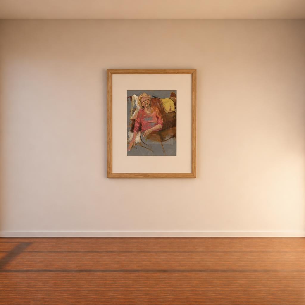Modern Art Portrait Of Lady Muse ‘helen’ By Artist Michael Jenkins