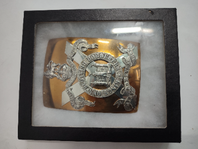 Kings Own Scottish Borderers Cross Belt Badge.