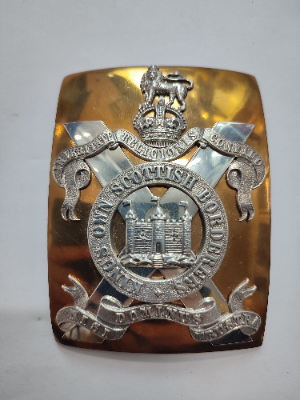 Kings Own Scottish Borderers Cross Belt Badge.