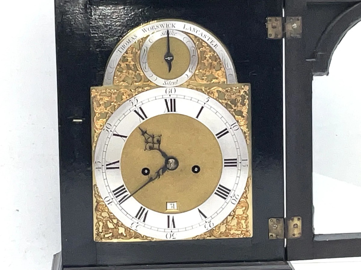 Bracket Clock Verge Movement Strikes On Two Bells