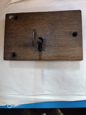 Discover our collection of 19th century wooden cased door locks. Perfectly working with keys and a size of 23x15cm. Order now to secure your doors with vintage style!