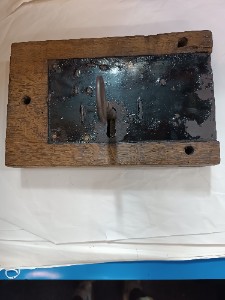 Discover our collection of 19th century wooden cased door locks. Perfectly working with keys and a size of 23x15cm. Order now to secure your doors with vintage style!