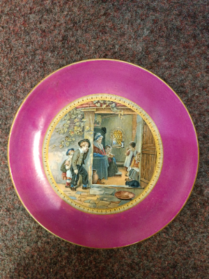 A 19th c Prattware Plates Designed by T. Webster