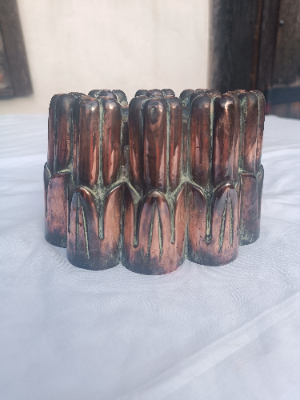 A 19th Century Copper Castellated Jelly Mould
