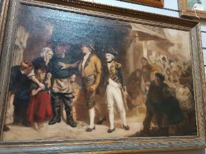A 19th century Copy Of Fred Roe Painting, "Bound For Trafalgar 's Bay"