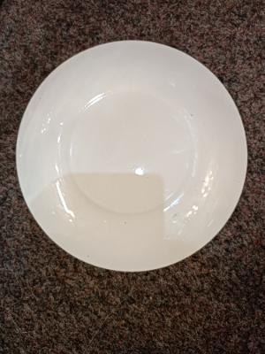 Discover vintage 19th c Prattware Plate, featuring Buckingham Palace before John Nash's alterations. A unique piece with green Malachite border and gilt finish, measuring 23 cm. Shop now!