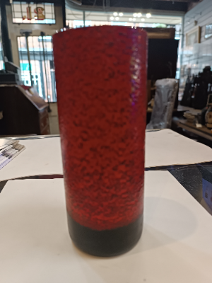 A 20th C. Stuart Stratheam Dark Crystal Glass Vase