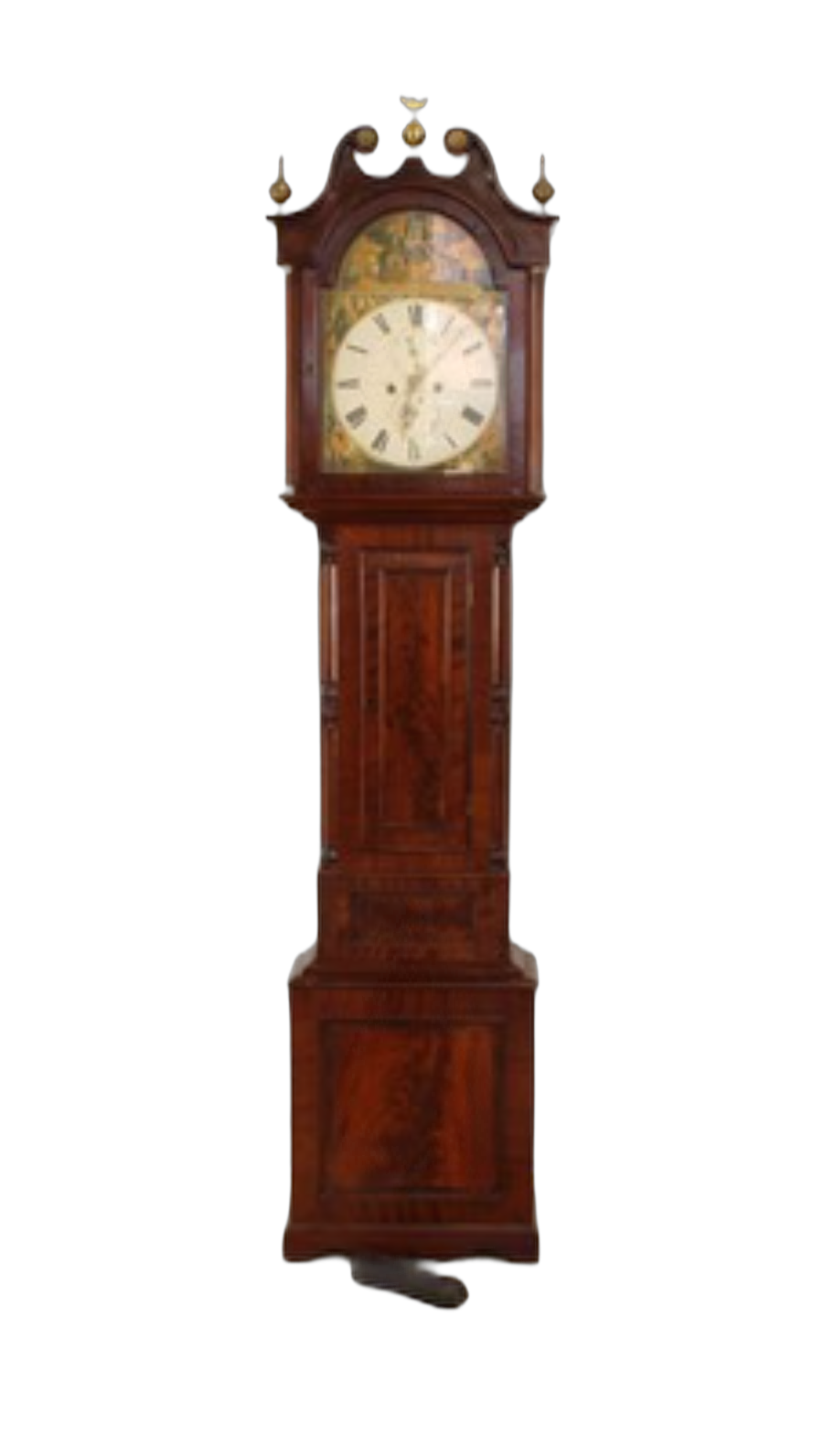 A George III Scottish Mahogany Eight Day Longcase Clock By Peter Wood Of Broughty Ferry