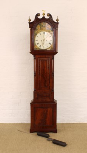 A George III Scottish Mahogany Eight Day Longcase Clock By Peter Wood Of Broughty Ferry