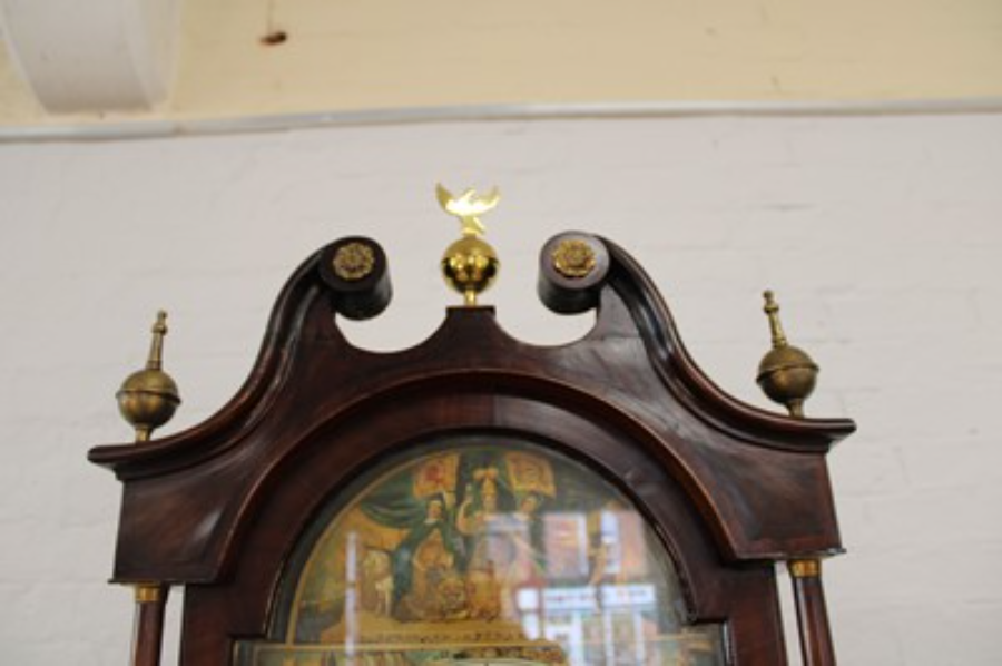 A George III Scottish Mahogany Eight Day Longcase Clock By Peter Wood Of Broughty Ferry