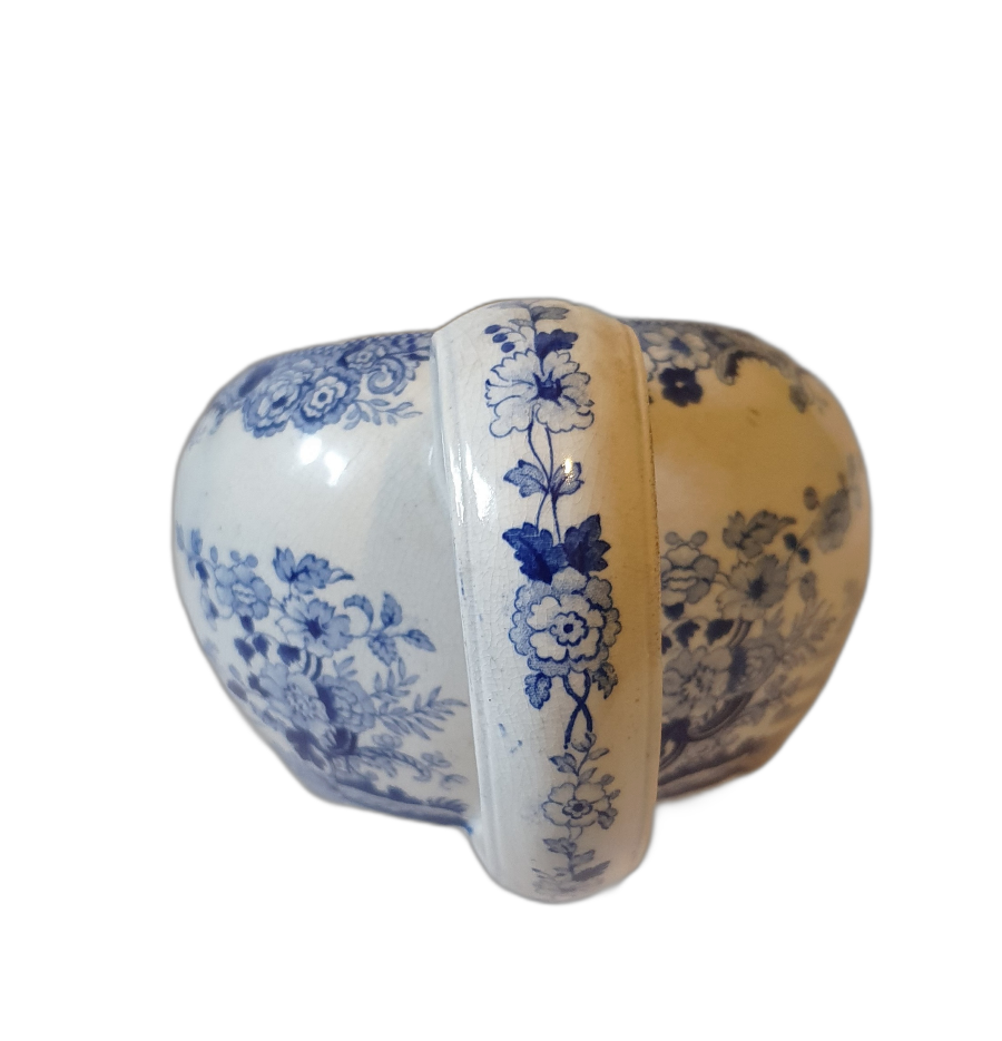 A Lady's Bourdaloue, Blue & White Transfer Printed