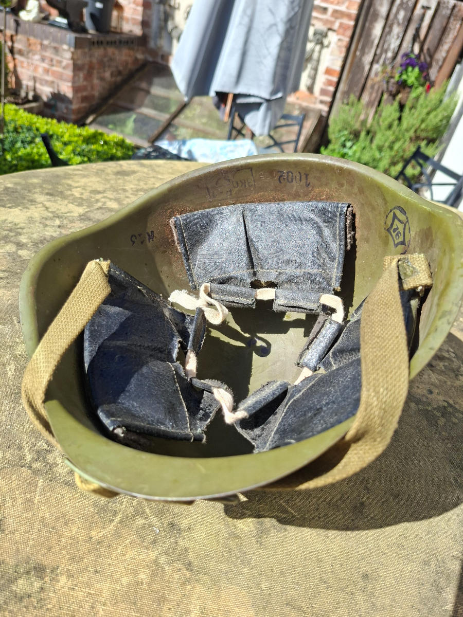 Discover our collection of postwar SSH40 helmets from the Red October Plant, Stalingrad, 1957 edition. Immerse yourself in history with this rare find. Shop now!