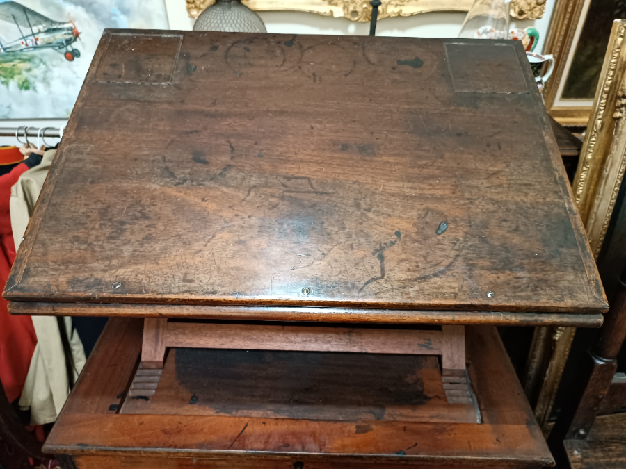 A Mahogany Metaphoric Study And Reading Table, 19th Century