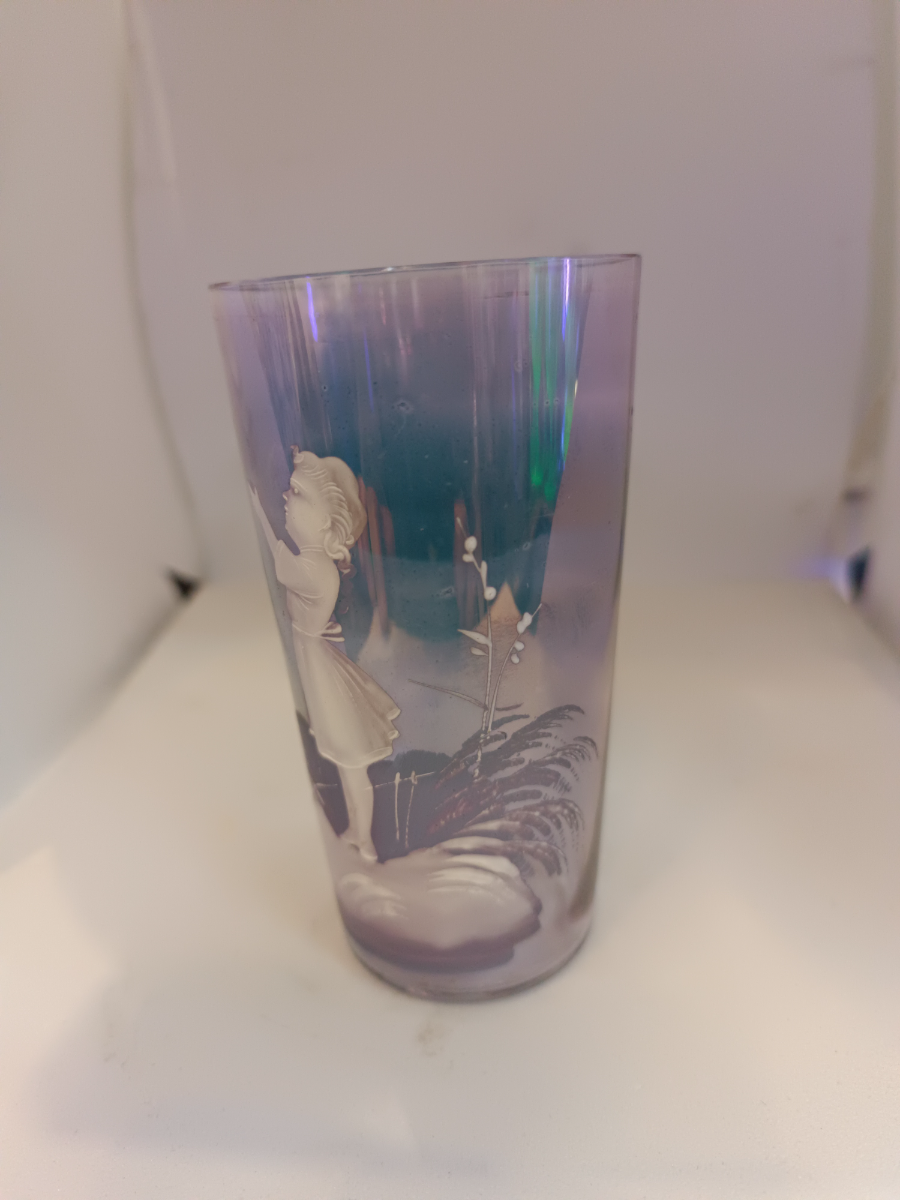 A Mary Gregory Amethyst Glass Tumbler