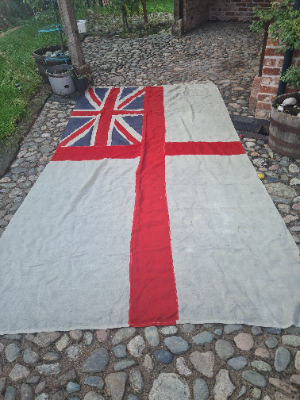 Explore our collection of Historic WW2 Royal Navy Ensigns. Measuring 365 x 165cm. This is a must for any naval history buff. Browse now and own a piece of history today.