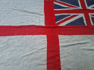 Explore our collection of Historic WW2 Royal Navy Ensigns. Measuring 365 x 165cm. This is a must for any naval history buff. Browse now and own a piece of history today.