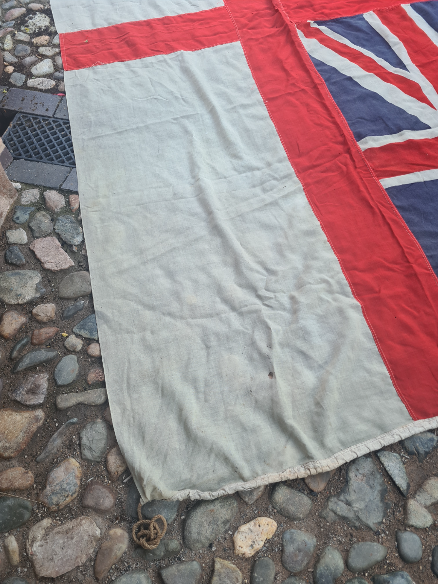 Explore our collection of Historic WW2 Royal Navy Ensigns. Measuring 365 x 165cm. This is a must for any naval history buff. Browse now and own a piece of history today.