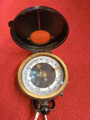 A Modern 20th Century Compass With Original Case