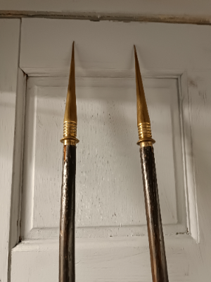 A Pair Of Crusader Lances From The Staffordshire Lodge