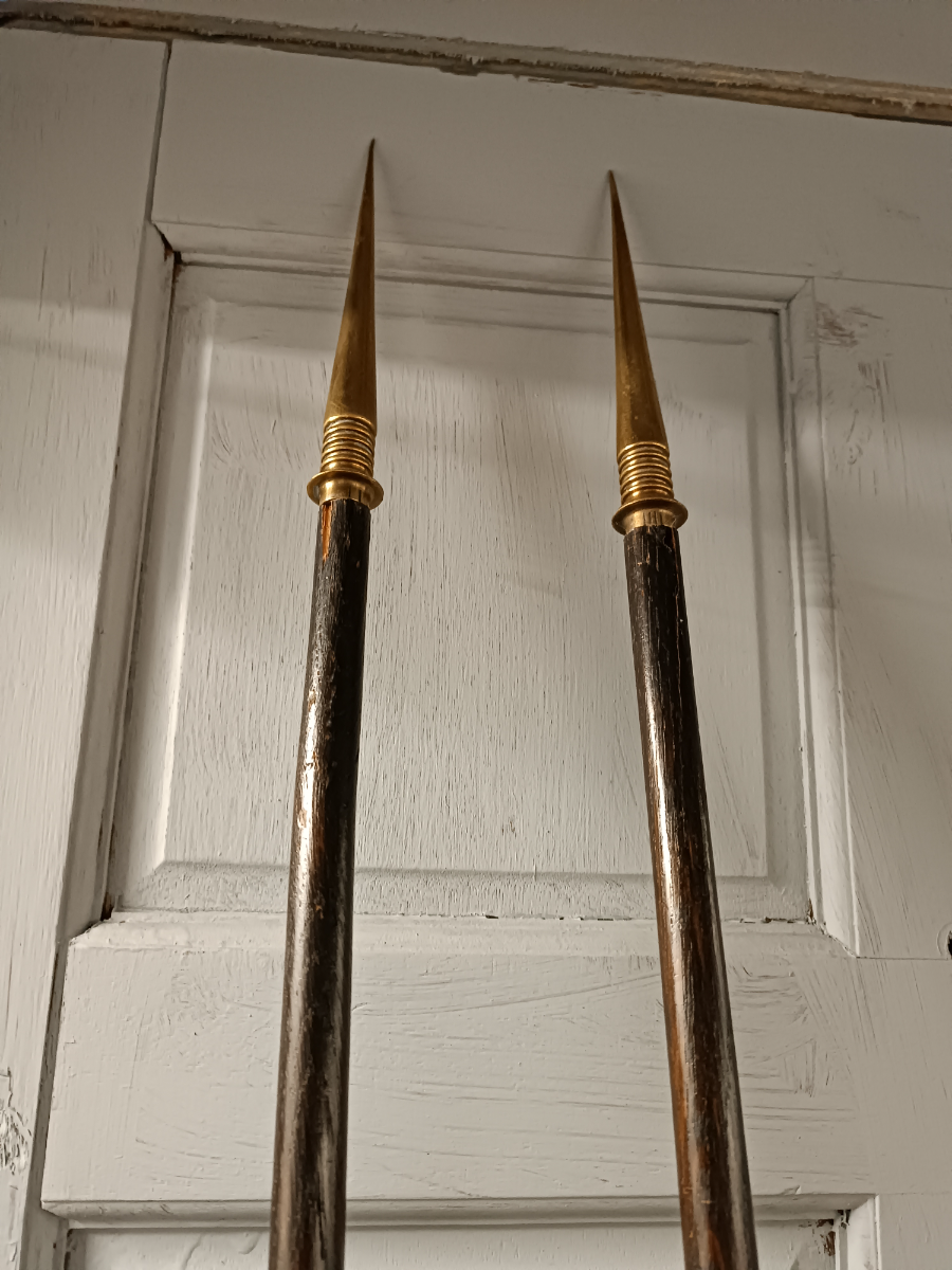 A Pair Of Crusader Lances From The Staffordshire Lodge