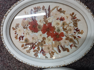 A Pair Of Handcrafted Dried Flowers Frames By Maggie