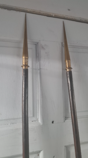 A Pair Of Crusader Lances From The Staffordshire Lodge