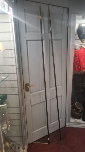 A Pair Of Crusader Lances From The Staffordshire Lodge