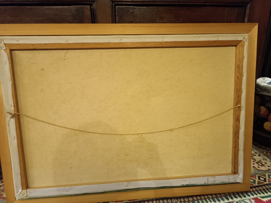 Experience the grandeur of sea voyages with our 20th-century galleon painting by Ambrose. Crafted in oil on canvas, it's a majestic addition to any collection. Explore now!