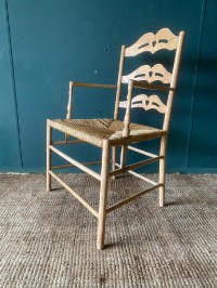 A Very Charming Antique Victorian Sussex Chair Arts & Crafts Style Circa 1860-70