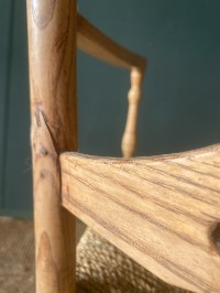 A Very Charming Antique Victorian Sussex Chair Arts & Crafts Style Circa 1860-70