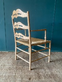 A Very Charming Antique Victorian Sussex Chair Arts & Crafts Style Circa 1860-70